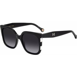 Carolina Herrera Kvinde HER 0128/S 80S/9O Solbriller Acetat Sort Grå Sommerfugl Skygge