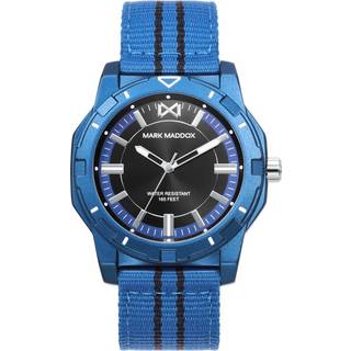 Mark Maddox HC0126-37 Classic Sort/Læder Ø43 mm