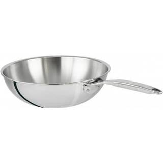 Rustfri wok, CastelPro - Cristel - 24 cm