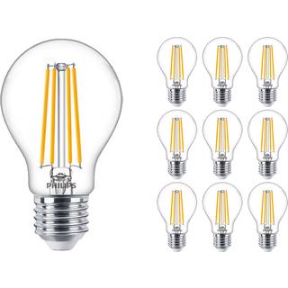 Fordelspakke 10x Philips MASTER Value LED Pære E27 Pære klar 5.9W 806lm - 927 ekstra varm hvid | bedste farvegengivelse - dæmpbar - erstatter 60W