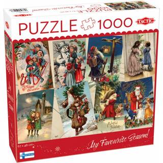 Tactic Vintage Christmas Cards 1000 pcs puzzle