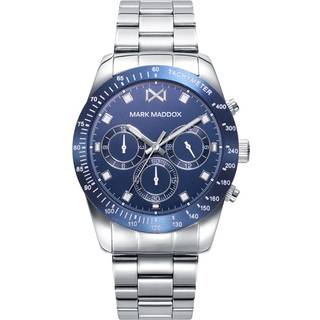 Mark Maddox HM0137-37 Classic Blå/Stål Ø42 mm
