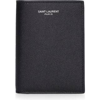 Saint Laurent Logo leather wallet - black - One Size