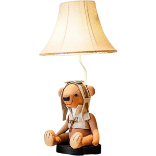 Børnebordlampe Bjørn Brun inkl LED - Charles