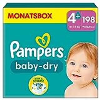 Pampers Baby Dry bleer str. 4+ (10-15 kg) månedsboks