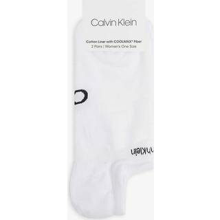 Calvin Klein 2-pak Leanne Coolmax Gripper Liner Socks - White - Strl 37/41