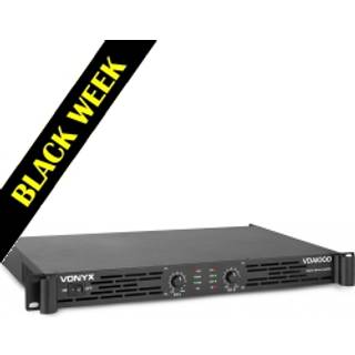 Digital Effektforstærker VDA1000 PA Professional / 2x 500W Digital Class-D / 1U