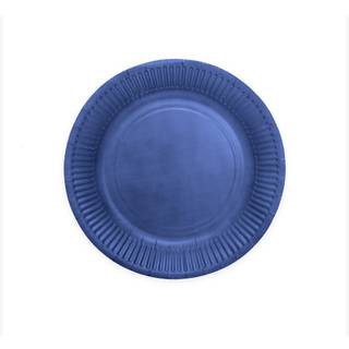 Marineblå paptallerkner, 23cm 8 stk