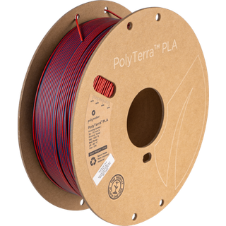 (UDGÅR) - Polymaker - PolyTerra PLA Dual - Mixed Berries (Red-Dark Blue) - 1.75mm - 1kg