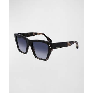 Victoria Beckham Kvinde VB646S 62 Solbriller Acetat Grå Grå Cat Eye Normal Fotokromatisk
