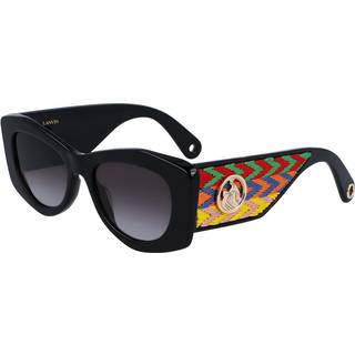 Lanvin LNV638S 001 52 Solbriller Kvinder Black - Shiny Black - 52mm