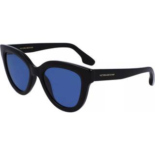 Victoria Beckham Kvinde VB649S 1 Solbriller Acetat Sort Blå Pantos Normal Fotokromatisk