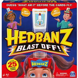 Spin Master Games Hedbanz Blast Off! Gttespil med 25 bonuskort Familiespilaften for brn og familier fra 6 r og opefter (Eksklusivt for Amazon)