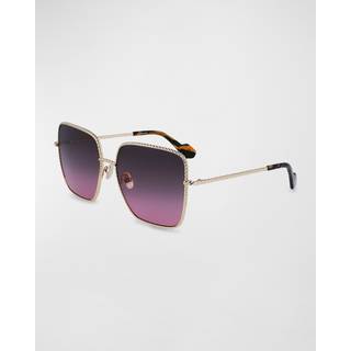 Lanvin LNV125S 727 60 Solbriller Kvinder Guld - Light Gold - 60mm