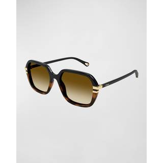 Chloé CH0204S 003 57 Solbriller Kvinder Black - Tortoise - 57mm