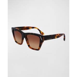 Victoria Beckham Kvinde VB646S 231 Solbriller Acetat Havana Brun Cat Eye Normal Fotokromatisk