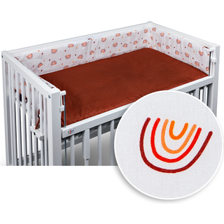 Tissi - Sofie Sengerand til bedside crib - Regnbue