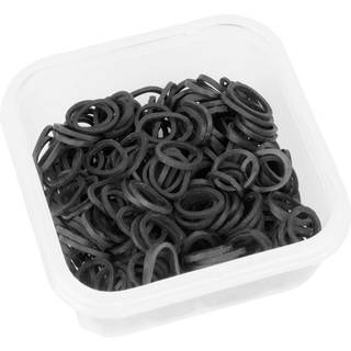 Manelastikker i æske - Tynde - Sort