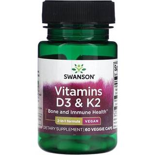 Vitamin D3 &amp; K2 - 60 Capsules Swanson