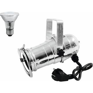 Eurolite Set PAR-20 Spot sil + PAR-20 230V SMD 6W E-27 LED 3000K fåøjepå sæt få