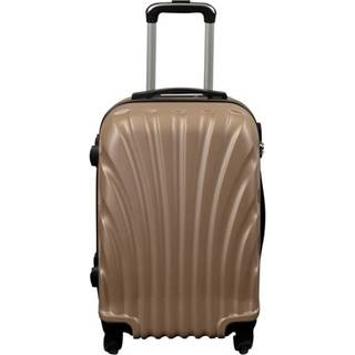 Kabinekuffert - Hardcase letvægt kuffert - Str. lille - Guld musling