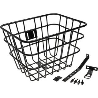Bike Attitude frontkurv alu 38x30x27cm inkl. tilbehør (Black Winther) matsort