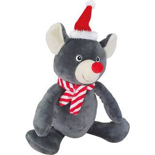 Plush Xmas mouse, 39 cm