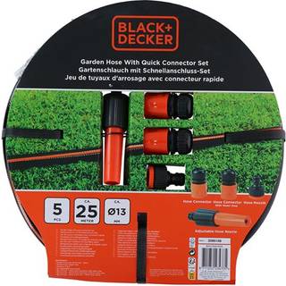 Vandslange med kobling 12mm x 25m - 5 dele