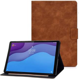 Lenovo Tab M10 (3. Gen) 10.1" (TB-328F/TB-328X) Læder Flip Cover m. Kortholder - Brun
