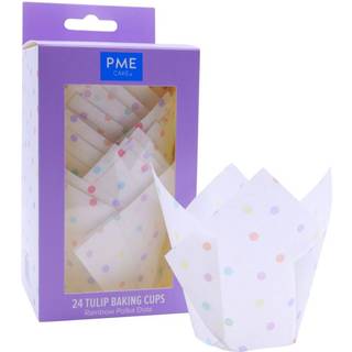 Tulipan Muffinsforme 24 stk. - Polka Dots, PME