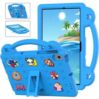 Lenovo Tab M10 Plus (3. Gen) 10.1" (TB-125F/128F) Børne Cover m. Stander & Håndholder - Blå