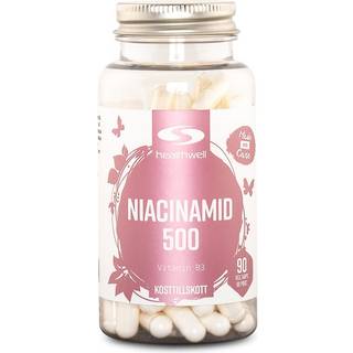 Healthwell Niacinamid 500, 90 kapsler