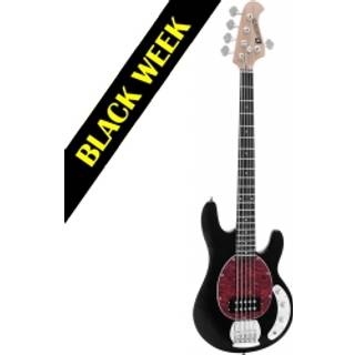 Dimavery MM-505 E-Bass, 5-string, black TILBUD NU streng sort snor