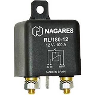 Skillerelæ Oceanflex NAGARES RL/180-12, 12 V, 100 A, med tilslutning til 2 batterier