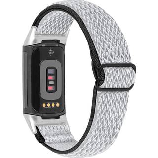 Fitbit Charge 5 armbånd Nylon Grå / Sort