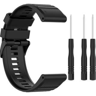 Urrem til Garmin Fenix 7/6/5 Sort