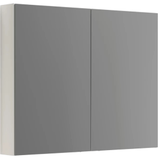 Scanbad Luna Style Spejlskab 80x100 cm m/2 låger - hvid mat folie
