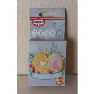 Udstikker påskeæg med 4 stencils - Dr. Oetker