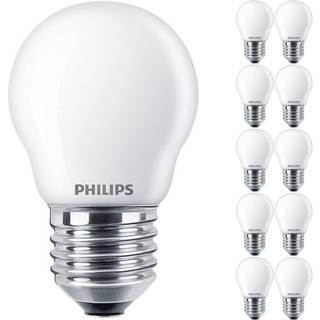 Fordelspakke 10x Philips Master Value LED Lustre E27 Kugle matt 3.4W 470lm - 927 ekstra varm hvid | bedste farvegengivelse - dæmpbar - erstatter 40W