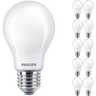 Fordelspakke 10x Philips Corepro LED Pære E27 Pære matt 7W 806lm - 830 varm hvid | erstatter 60W