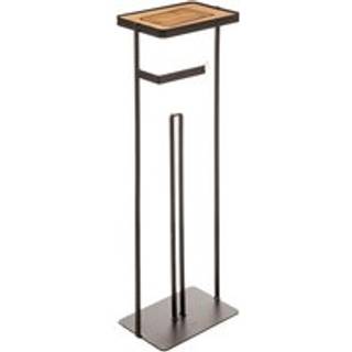 Toiletpapirholder - Sort - 19cm x 12,2cm x 59cm - Blake