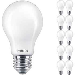 Fordelspakke 10x Philips MASTER Value LED Pære E27 Pære matt 3.4W 470lm - 927 ekstra varm hvid | bedste farvegengivelse - dæmpbar - erstatter 40W
