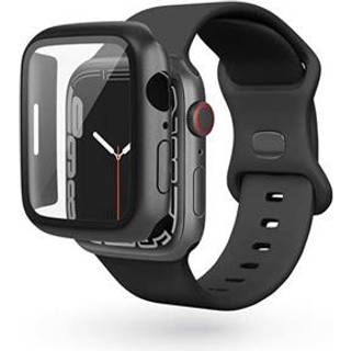 Epico Apple Watch 8/7 (45mm) Plastik Cover m. Indbygget Skærmbeskyttelse - Sort