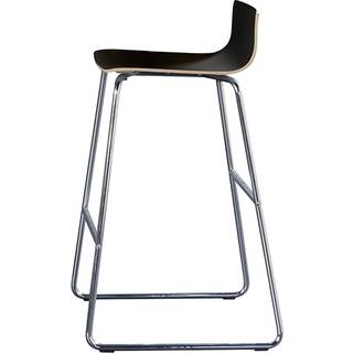Barstol Cafe VII Sort laminat / Krom