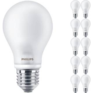 Fordelspakke 10x Philips Corepro LED Pære E27 Pære matt 7W 806lm - 827 ekstra varm hvid | erstatter 60W