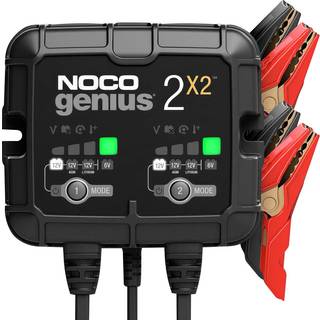 Noco Genius 2X2 Batterioplader til 6V og 12V 4000mA (Wet, Gel, MF, CA, EFB, AGM,  & Lithium-Ion)