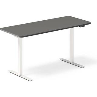 Hæve-sænkebord DNA, Antracit 1400x600 mm 2-ben/Hvid