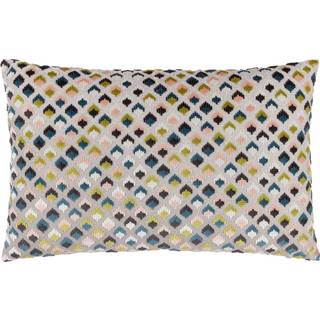 Paoletti 40 x 60cm Lexington Diamond Velvet Jacquard Polyester fyldt pude40x60 cm