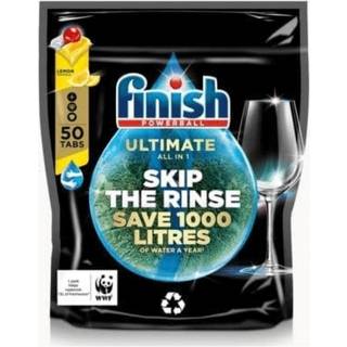 Finish Ultimate All in 1 Lemon 50 stk. – Skinnende Rent med Frisk Citronduft