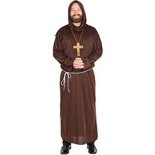 Munkekostume med kutte - L